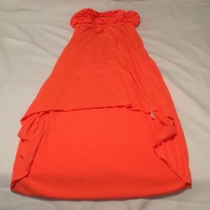 Short front/long back summer dress